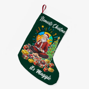 Namaste Weihnachten Kleiner Weihnachtsfest Strumpf Weihnachtsstrumpf