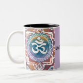 NAMASTE Y'ALL OHM RETRO VIBES ZWEIFARBIGE TASSE (Links)