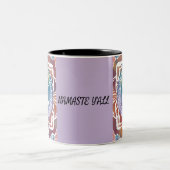 NAMASTE Y'ALL OHM RETRO VIBES ZWEIFARBIGE TASSE (Mittel)