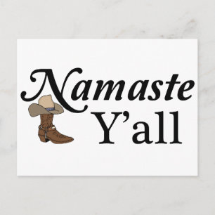 Namaste Y'all Postkarte