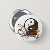 Namaste Yin Yang Button (Vorne & Hinten)