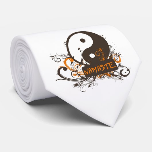 Namaste Yin Yang Krawatte (Gerollt)