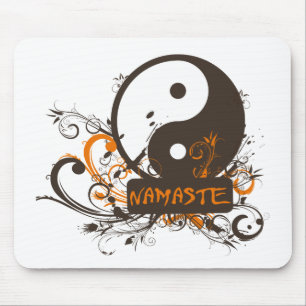 Namaste Yin Yang Mousepad