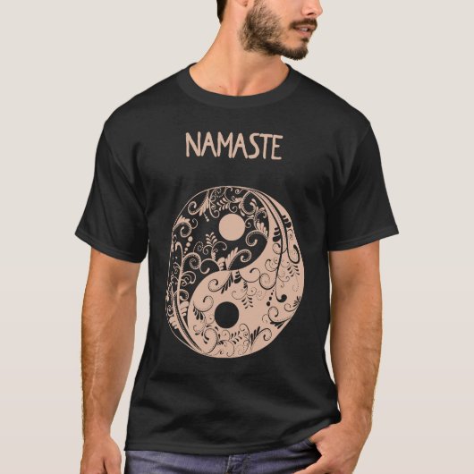 Namaste Yin Yang T-Shirt (Vorderseite)