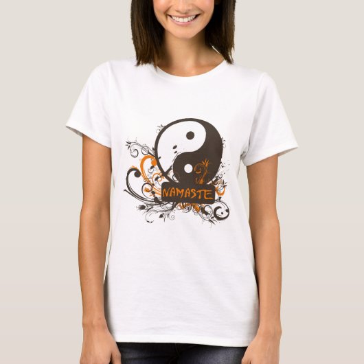 Namaste Yin Yang T-Shirt (Vorderseite)