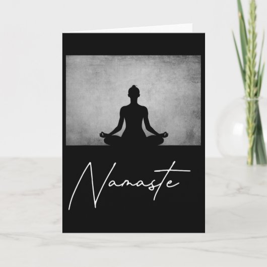 Namaste Yoga _1  Karte (Vorderseite)