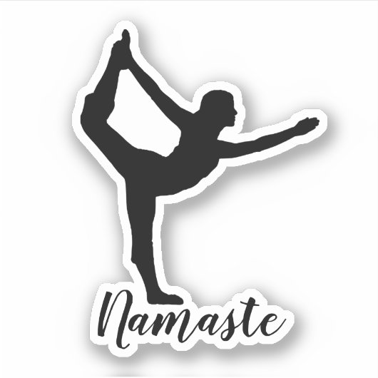 Namaste Yoga Aufkleber (Vorderseite)