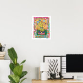 Namaste Yoga Dog Poster (Heimbüro)