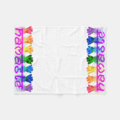 Namaste Yoga-Fleecethrow-Decke Fleecedecke (Vorderseite (Horizontal))