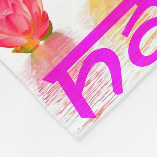 Namaste Yoga-Fleecethrow-Decke Fleecedecke (Ecke)