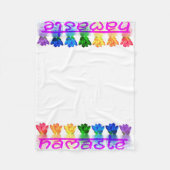 Namaste Yoga-Fleecethrow-Decke Fleecedecke (Vorderseite)