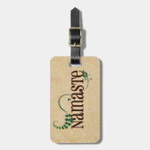 Namaste Yoga Gepäckanhänger (Vorderseite vertikal)