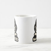 Namaste Yoga Katze in einem Buddha-Pose-Tri-Blend- Kaffeetasse (Mittel)