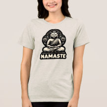 Namaste Yoga Katze in einer Buddha-Pose