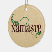 Namaste Yoga Keramikornament (Links)