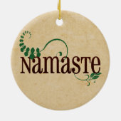 Namaste Yoga Keramikornament (Hinten)