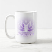Namaste Yoga Lotus Blume Violet Kaffeetasse (Links)