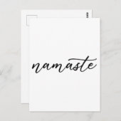 Namaste Yoga Lover Meditation Buddhistischer Buddh Postkarte (Vorne/Hinten)
