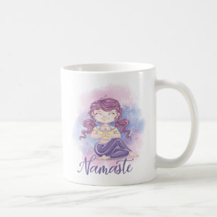 Namaste Yoga Mädchen Tasse