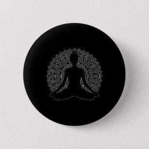 Namaste Yoga Mandalas Gute Vibes Meditation Mandal Button