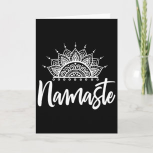 Namaste Yoga Meditation Übung Yoga Geschenk Karte