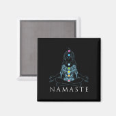 Namaste Yoga-Meditationsgeschenk  Magnet (Vorderseite/Rückseite)