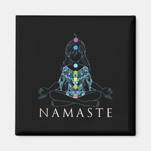 Namaste Yoga-Meditationsgeschenk Magnet