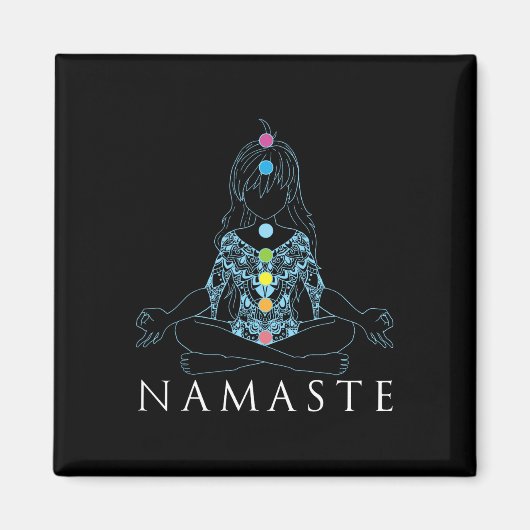 Namaste Yoga-Meditationsgeschenk  Magnet (Vorne)