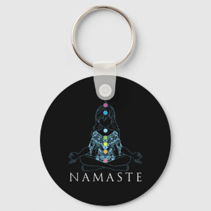 Namaste-Yoga-Meditationsgeschenk Schlüsselanhänger