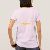 Namaste Yoga Peace Sign Salutation T-Shirt (Rückseite)