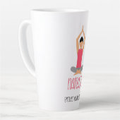 Namaste Yoga-Pose Milchtasse (Linke Ecke)