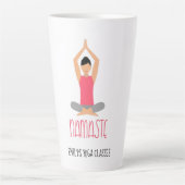 Namaste Yoga-Pose Milchtasse (Vorderseite)