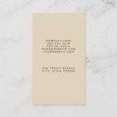 Namaste Yoga-Pose Visitenkarte (Rückseite)