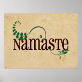Namaste Yoga Poster (Vorne)