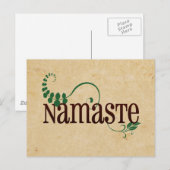 Namaste Yoga Postkarte (Vorne/Hinten)