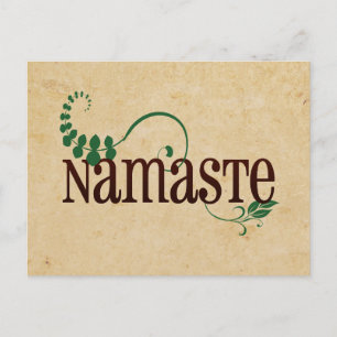 Namaste Yoga Postkarte