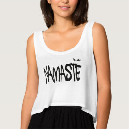 NAMASTE-YOGA-SHIRT MIT BLUME DES LEBENS-RÜCKDRUCKS T-Shirt