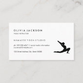 Namaste Yoga Stretch Visitenkarte (Rückseite)