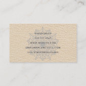 Namaste Yoga Tribal Pattern Visitenkarte (Rückseite)