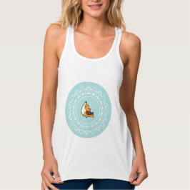 Namaste Yoga Tricolor Corgi Workout Tank Top