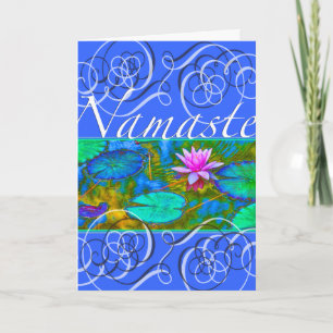 Namaste Yoga Vielen Dank Lotus Blossom Dankeskarte