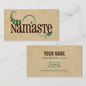 Namaste Yoga Visitenkarte (Vorne/Hinten)