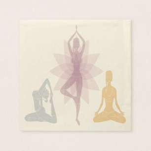 Namaste, Yoga, Yogi, Frauen, Chakra, Chi, spiritue Serviette