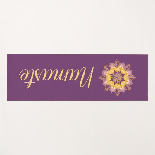 Namaste Yogamatte (Vorderseite (Horizontal))