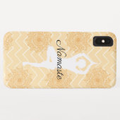 Namaste-Yogastellung Case-Mate iPhone Hülle (Rückseite (Horizontal))