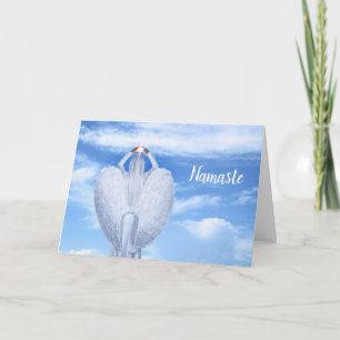 Namaste-Zitat Danke Ascension Engel mit Flügeln Karte