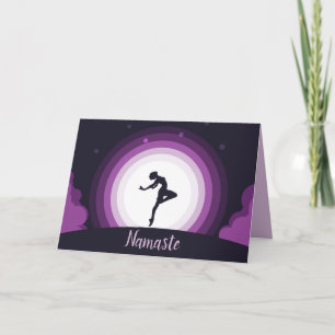 Namaste Zitat Danke Ballerina Tänzerin Mond Karte