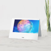 Namaste Zitat Danke für den kosmischen Planeten Karte (Rückseite)