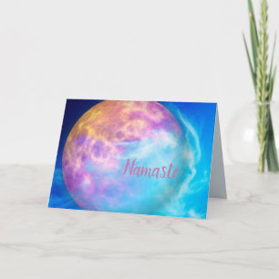 Namaste-Zitat Danke Kosmisches Universum Planet Karte