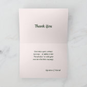 Namaste Zitat Danke Pink Lilies auf der grünen Pad Karte (Innenseite)